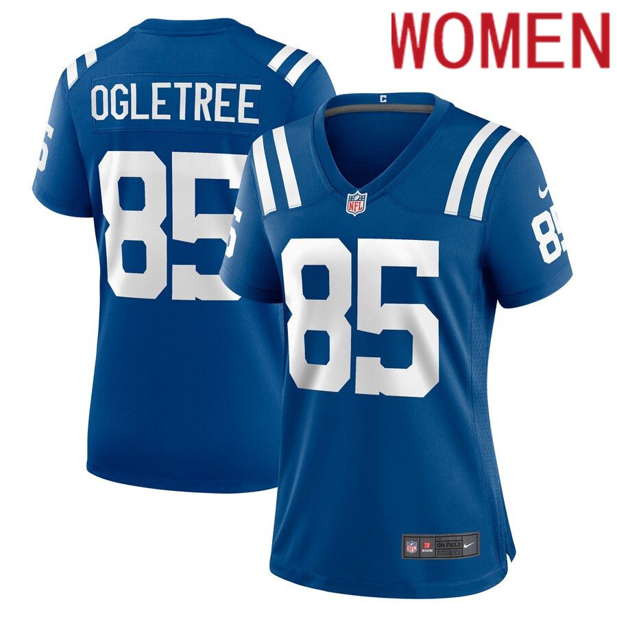 Women Indianapolis Colts 85 Andrew Ogletree Nike Royal Player Game NFL Jersey